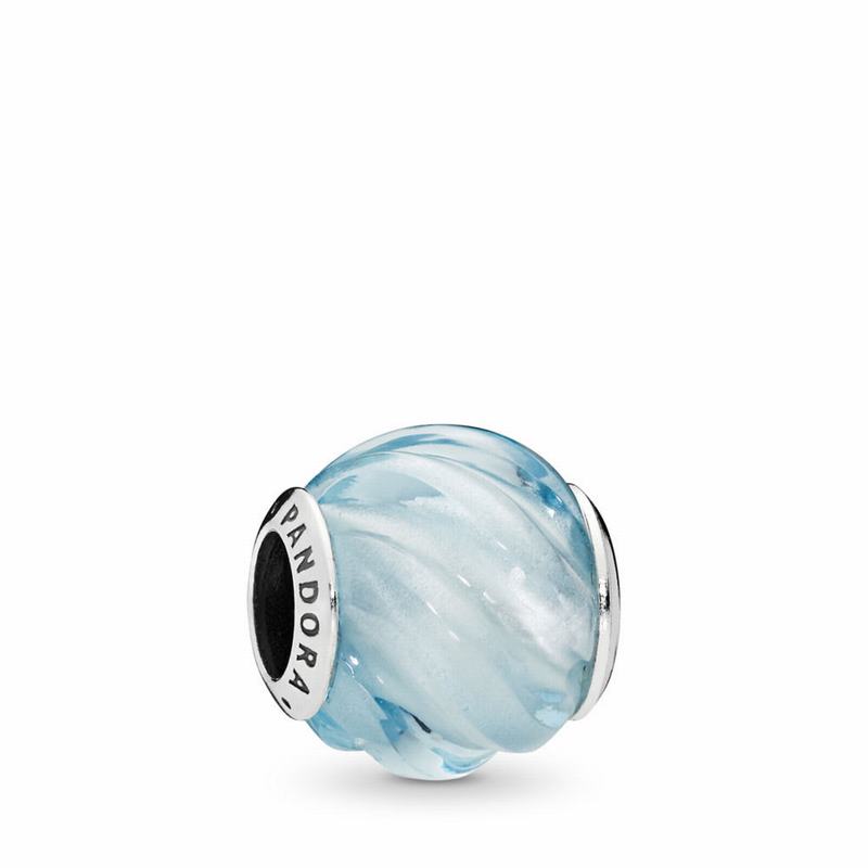 Pandora Blue Ripples Charm Silver Egypt VF7296315